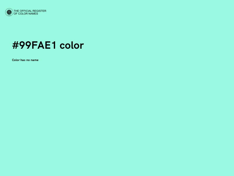 #99FAE1 color image