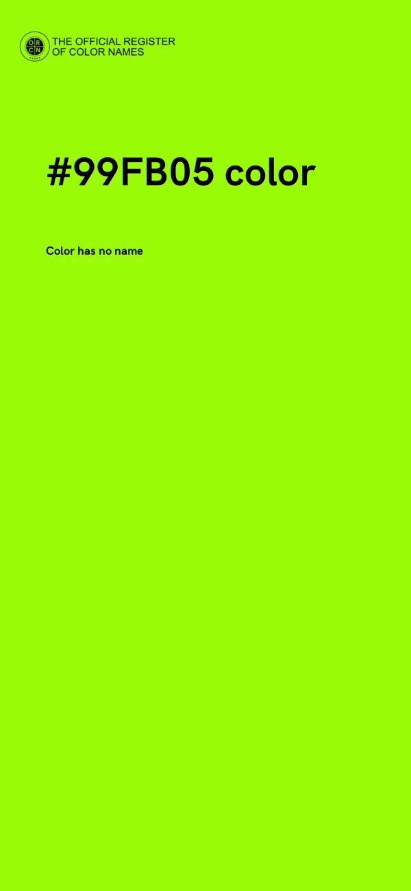 #99FB05 color image