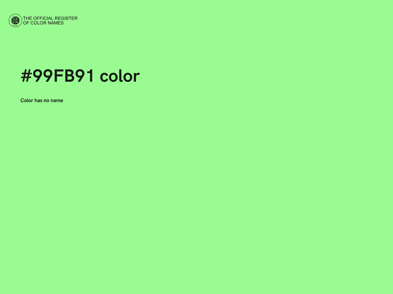 #99FB91 color image