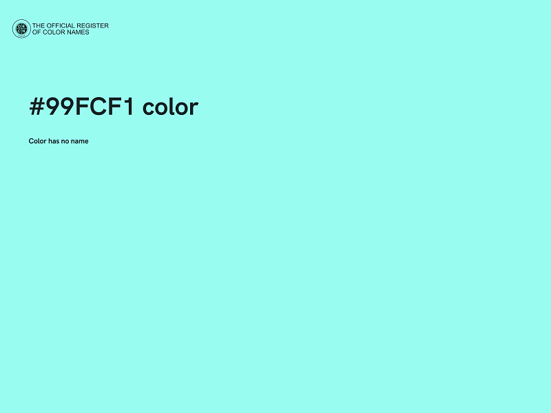 #99FCF1 color image