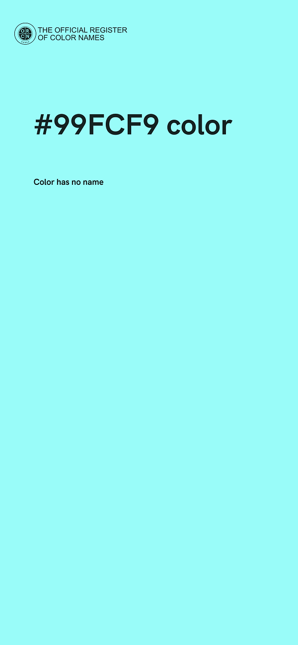 #99FCF9 color image