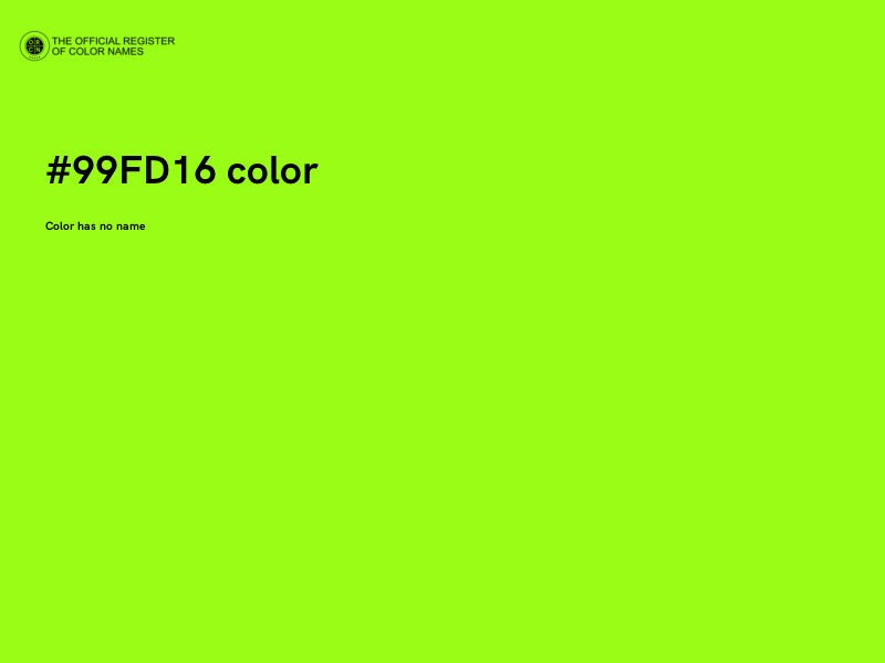 #99FD16 color image