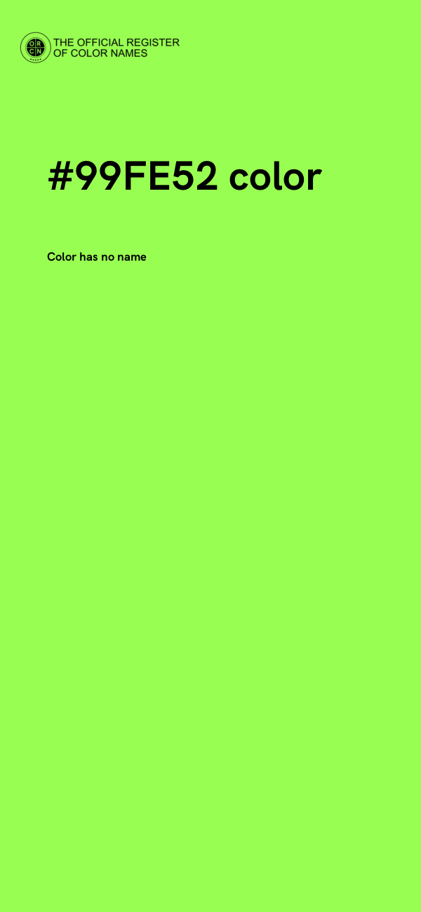 #99FE52 color image