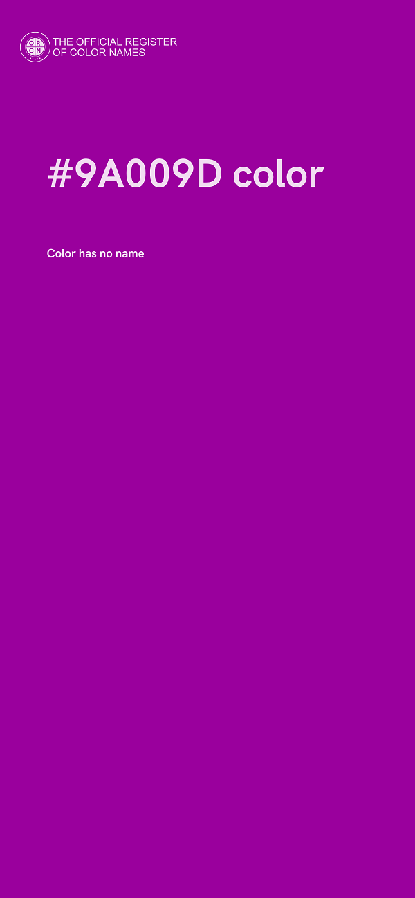#9A009D color image