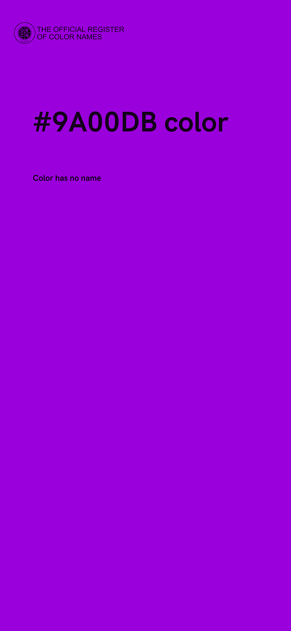 #9A00DB color image