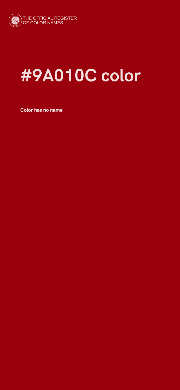 #9A010C color image
