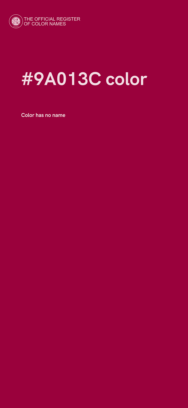 #9A013C color image