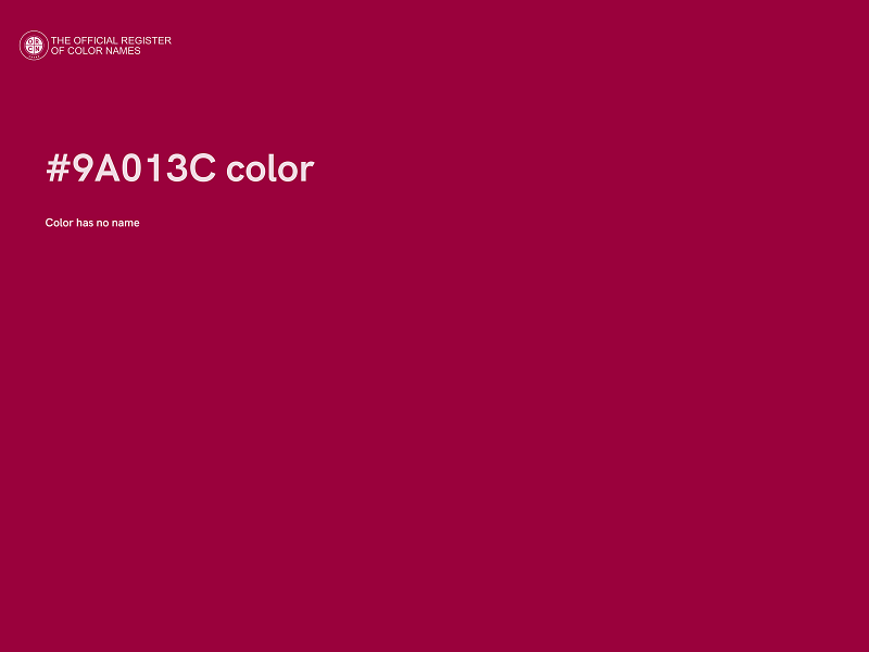 #9A013C color image