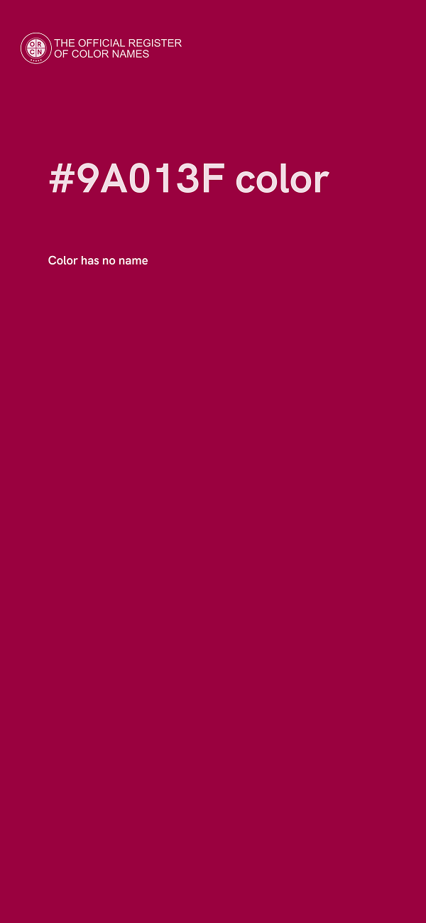 #9A013F color image