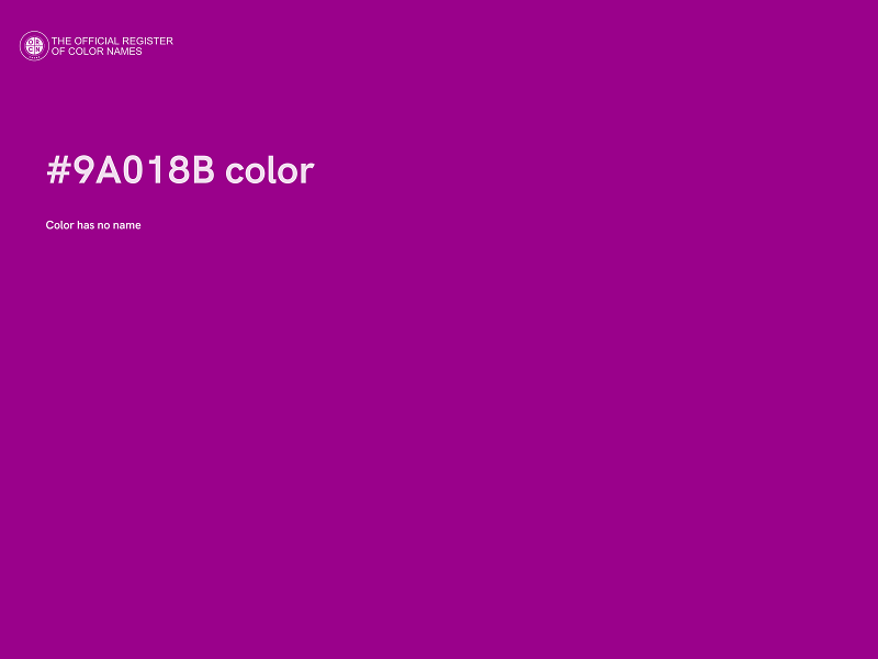 #9A018B color image