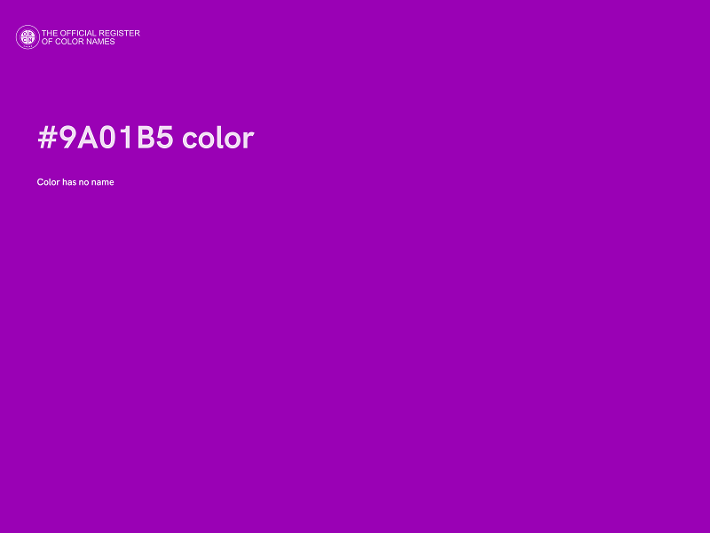 #9A01B5 color image