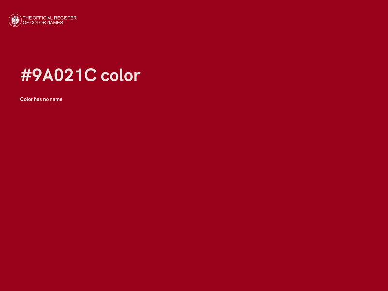 #9A021C color image