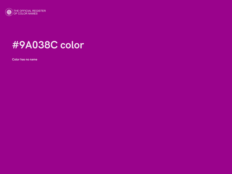 #9A038C color image