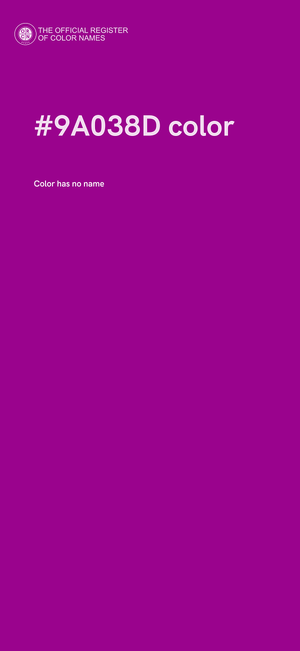 #9A038D color image