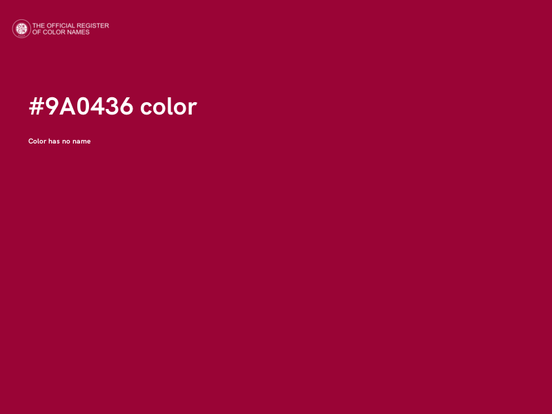 #9A0436 color image