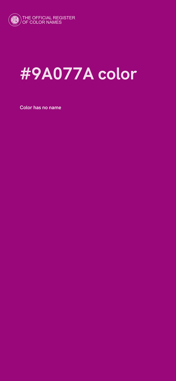 #9A077A color image