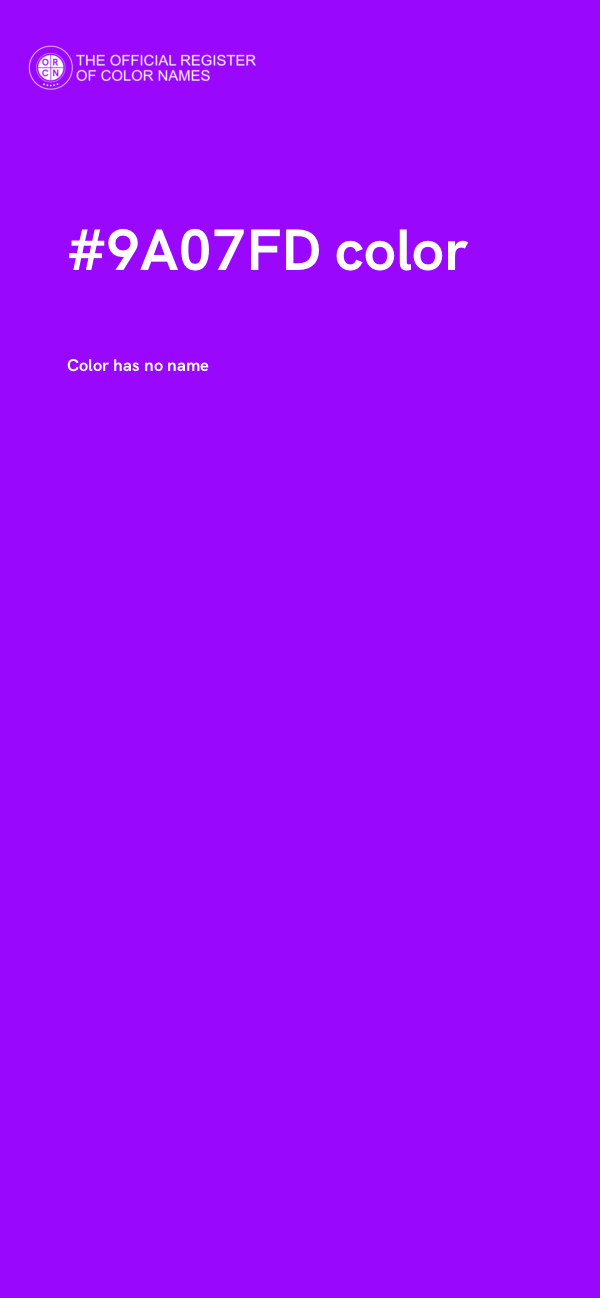 #9A07FD color image