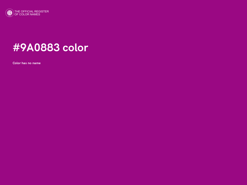 #9A0883 color image