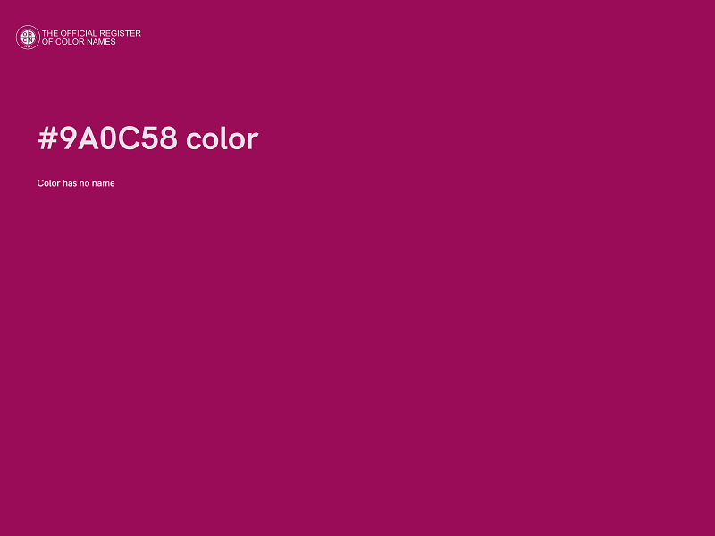 #9A0C58 color image