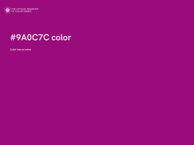 #9A0C7C color image