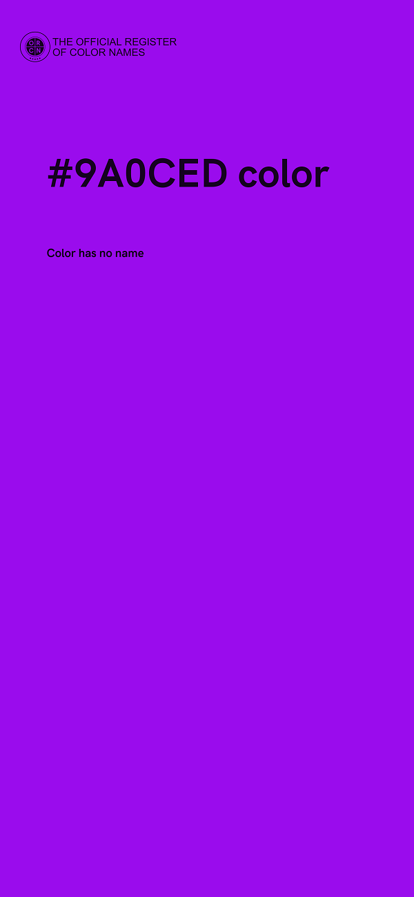 #9A0CED color image