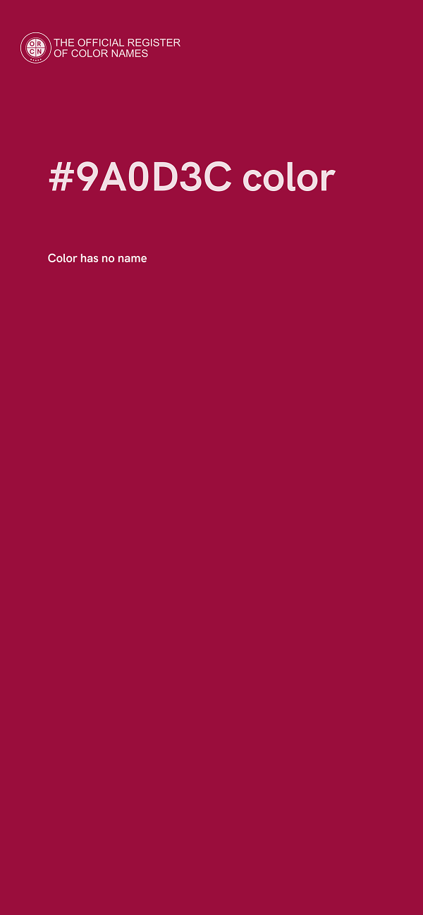 #9A0D3C color image