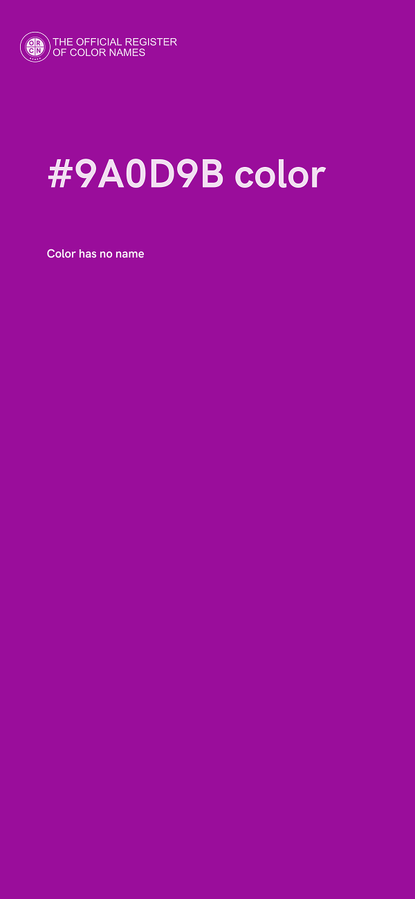 #9A0D9B color image