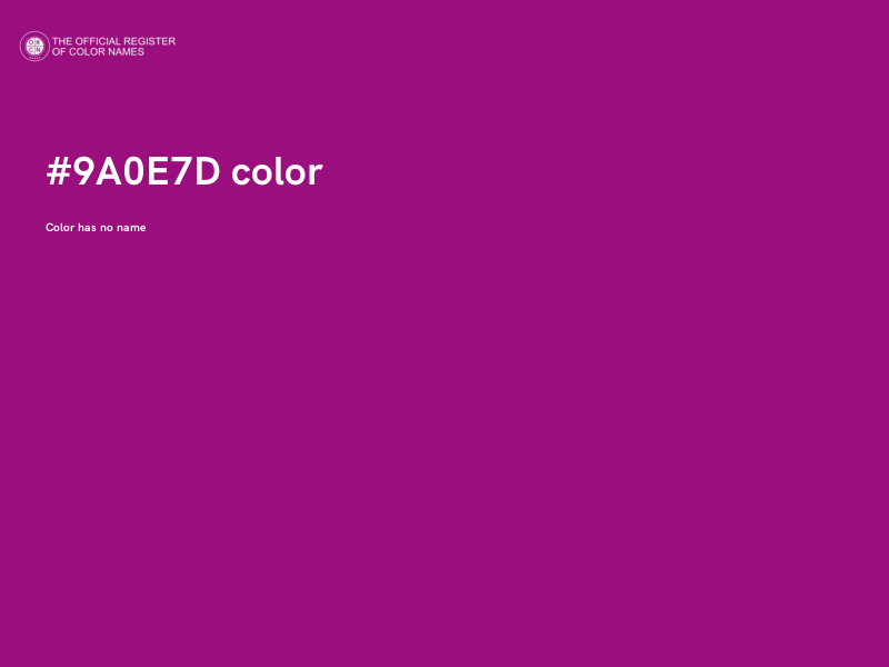 #9A0E7D color image