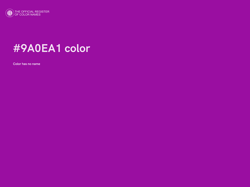 #9A0EA1 color image