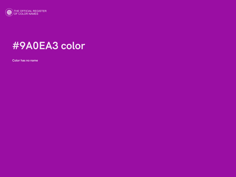 #9A0EA3 color image