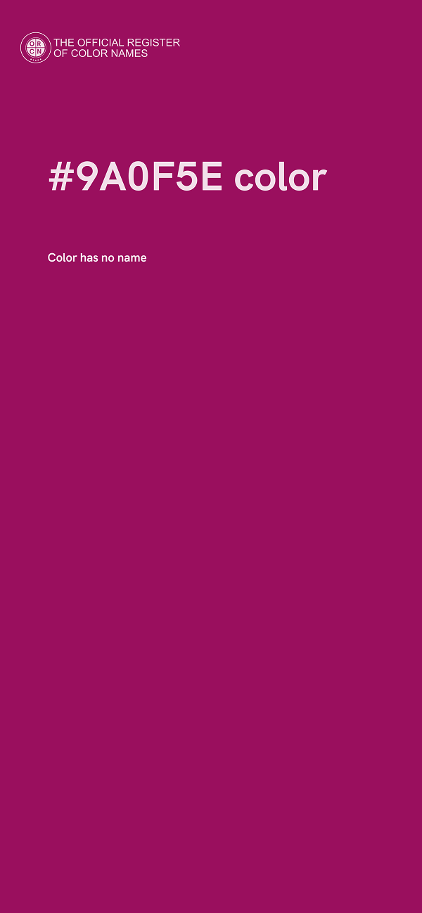 #9A0F5E color image