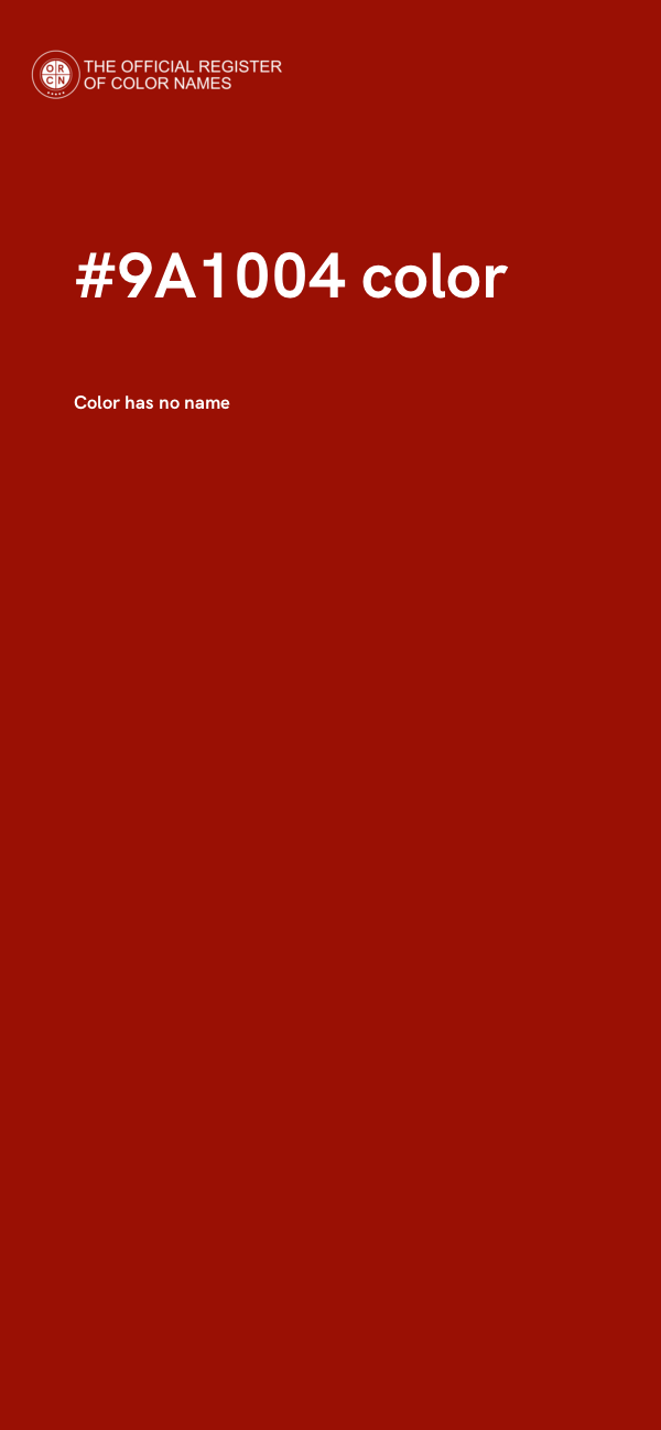 #9A1004 color image