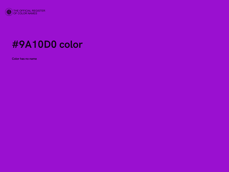 #9A10D0 color image
