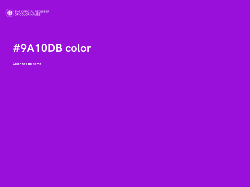 #9A10DB color image
