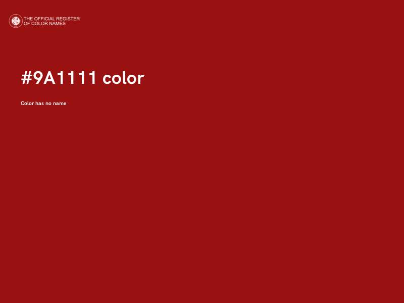 #9A1111 color image