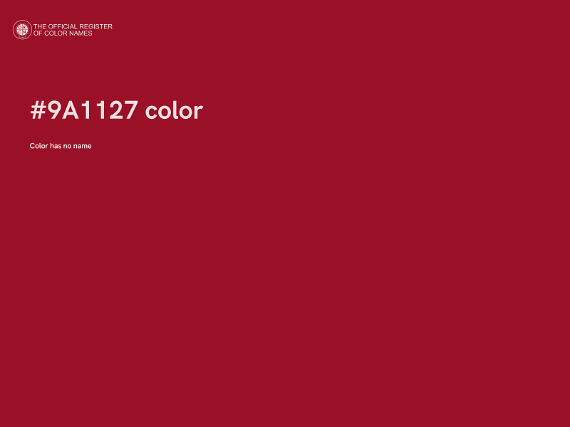 #9A1127 color image