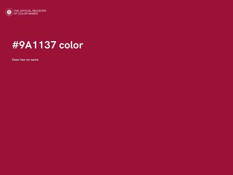 #9A1137 color image