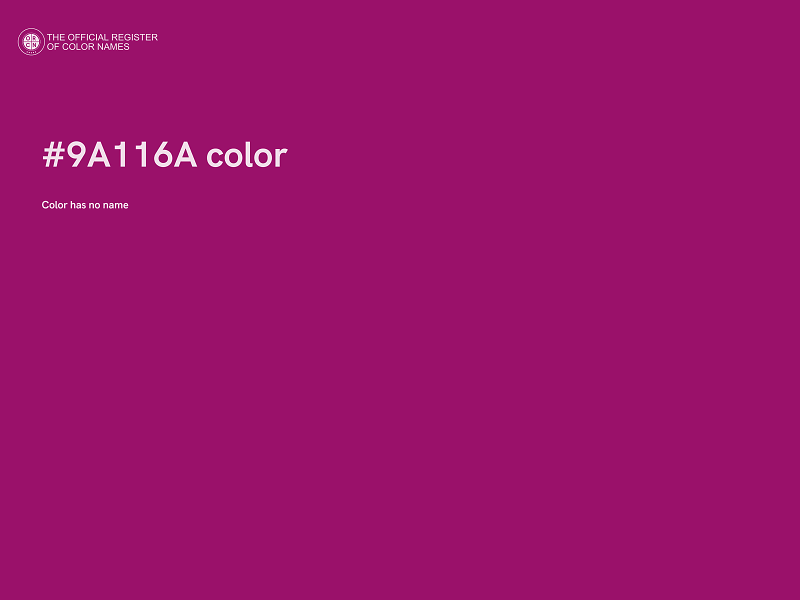 #9A116A color image