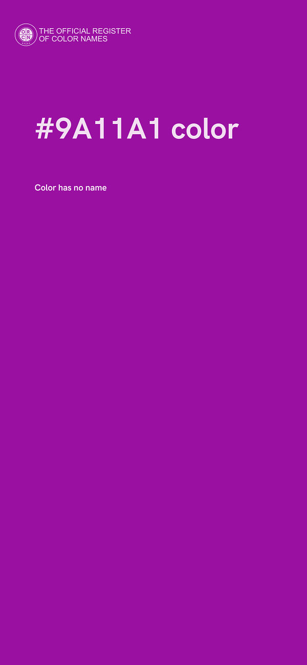 #9A11A1 color image