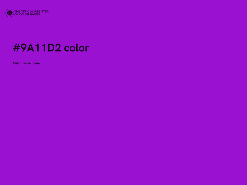 #9A11D2 color image