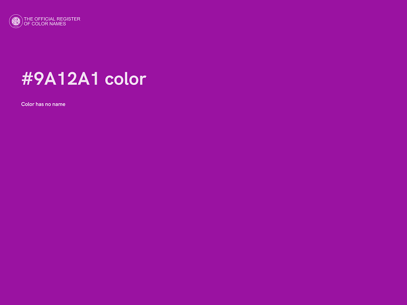 #9A12A1 color image