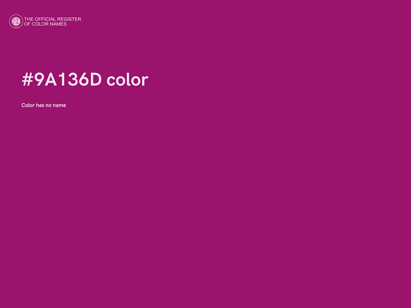 #9A136D color image