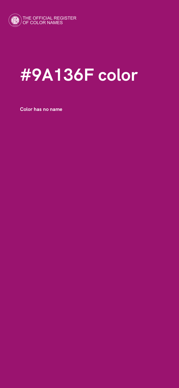 #9A136F color image