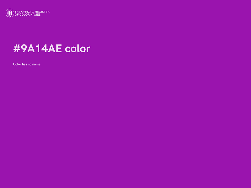#9A14AE color image