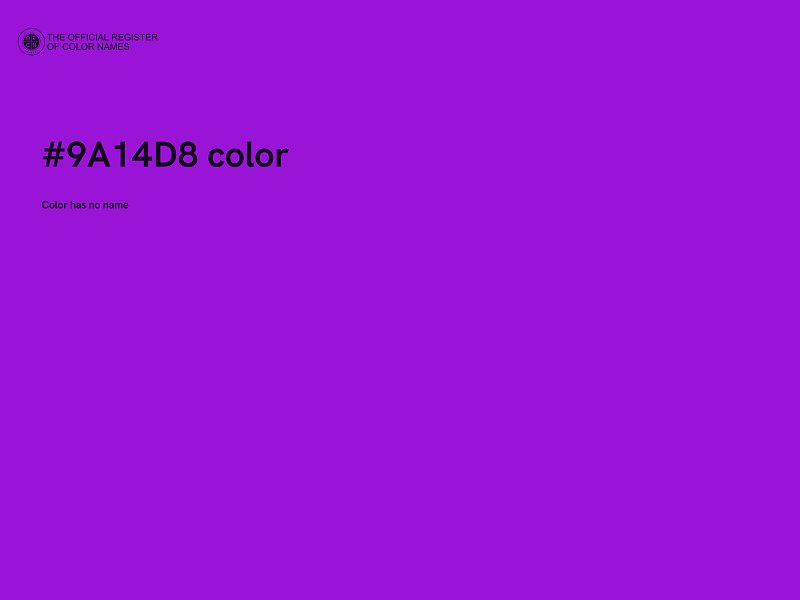 #9A14D8 color image