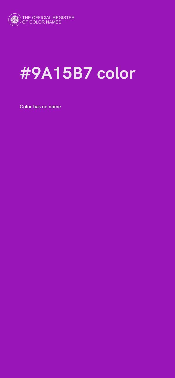 #9A15B7 color image
