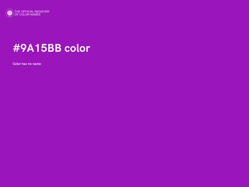 #9A15BB color image