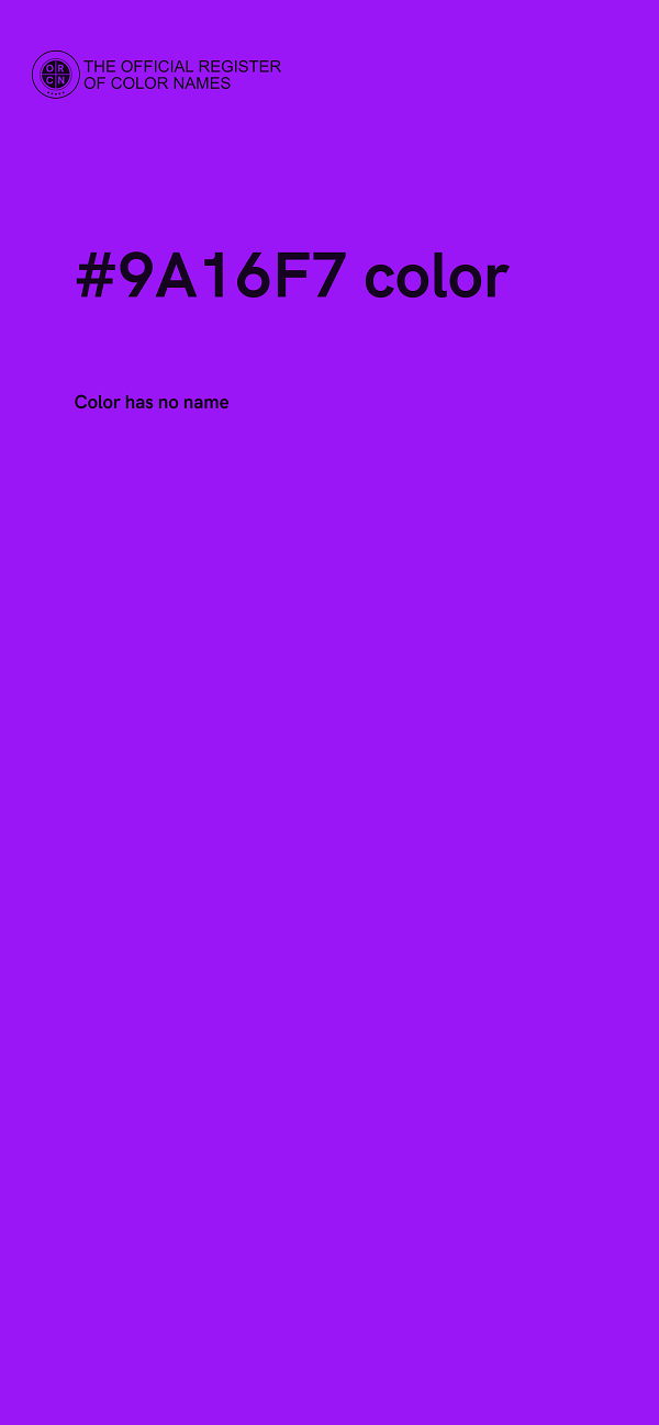 #9A16F7 color image