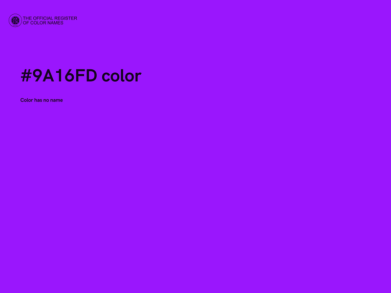 #9A16FD color image