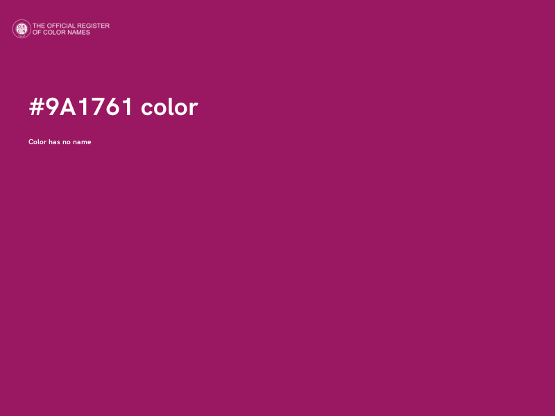 #9A1761 color image